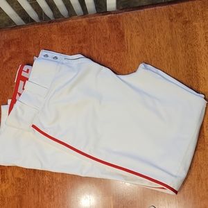 White Nike Youth Baseball pant
